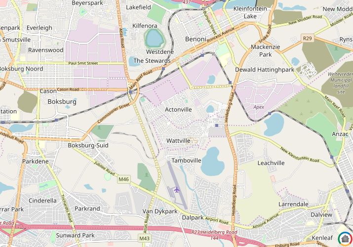 Map location of Wattville